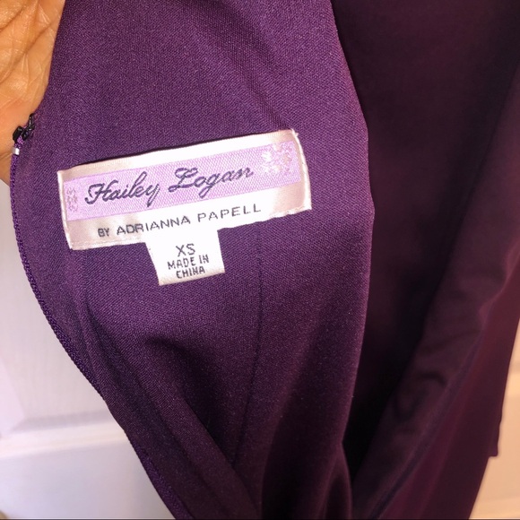 Hailey Logan by Anriana Papell Dress XS Purple - Picture 3 of 6